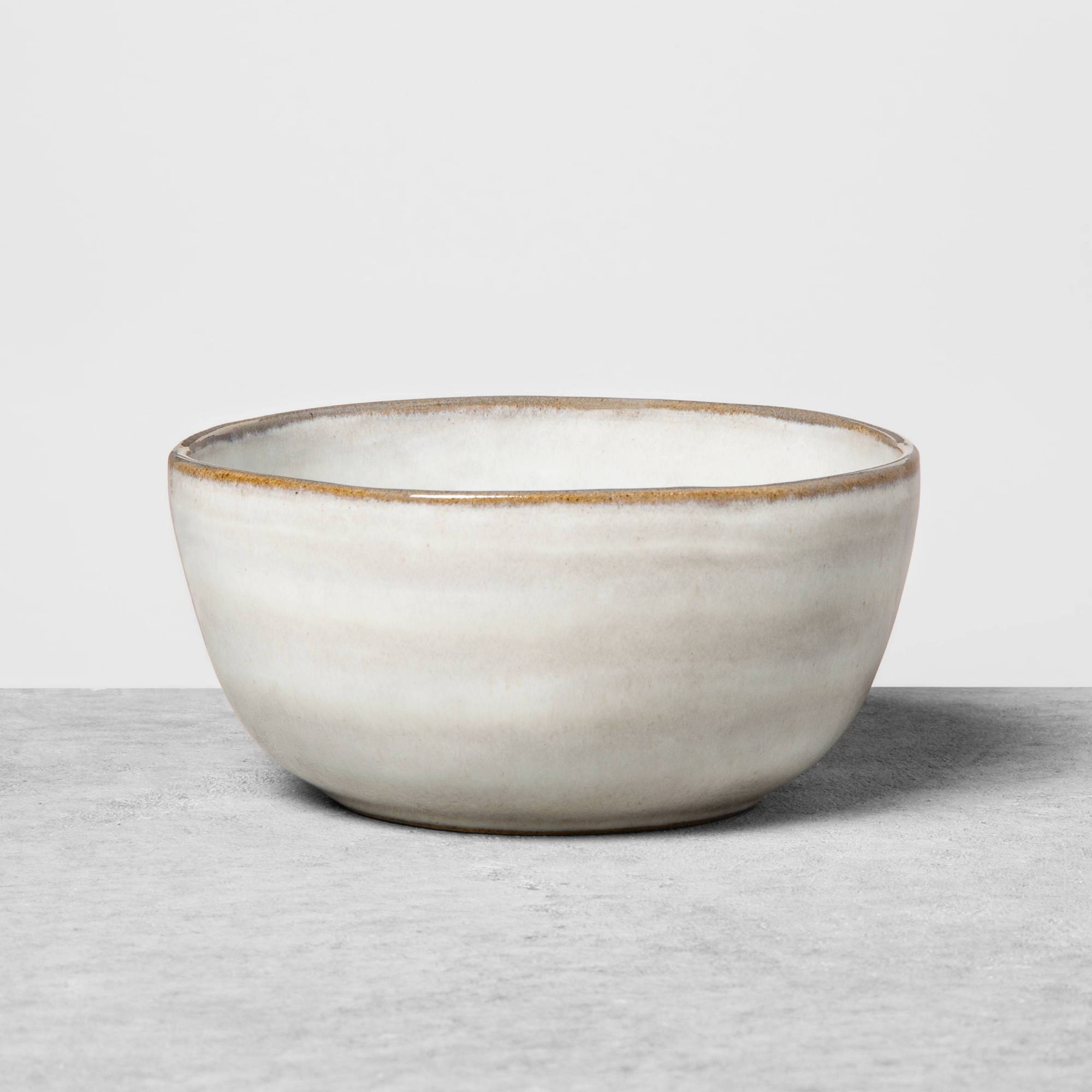 10oz Stoneware Reactive Glaze Mini Bowl Gray - Hearth & Hand™ with Magnolia