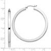 Black Bow Jewelry 3.25mm, Sterling Silver, Polished Square Hoops - 45mm (1 3/4 Inch) - 4 of 4