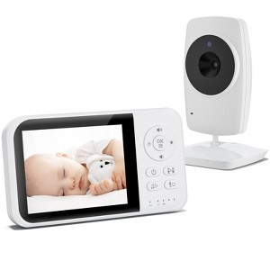 SUGIFT Video Baby Monitor with 3.5" LCD Screen, 2.4GHz FHSS Transmission, Night Vision, Temperature Sensor, Two-Way Talk, VOX Mode - 1 of 4
