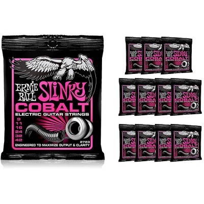 Ernie Ball 2723 Cobalt Super Slinky Electric Guitar Strings 12 Pack