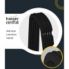 Racxily New Premium Quality Velvet Hangers Ultra Thin Non Slip Adult Felt Space Saving Hangers for Closet, 360¡ã Swivel Hook Hold, Black - 3 of 4