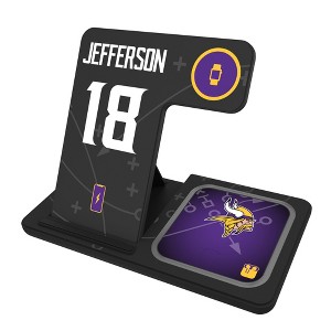 NFL Minnesota Vikings Players Game Tactic 15-Watt 3 in 1 Charging Station - 1 of 4