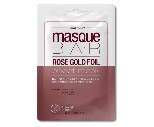 Masque Bar Foil Sheet Mask Rose Gold - 1ct