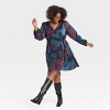 Women's Balloon Long Sleeve Midi Wrap Dress - Ava & Viv™ - image 3 of 3