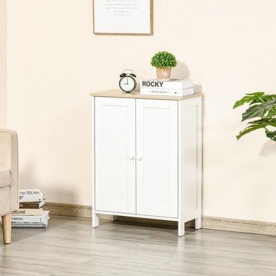 LOVMOR Metal Pantry Storage Cabinet with Retractable Doors,Freestanding Cupboard for Dining Room Living Room,Space-saving,White