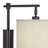 Franklin Iron Works Albany 29" Tall Industrial Modern Desk Lamp USB Port Offset Light Dark Bronze Metal Single Home Office Living Room Charging - 3 of 4