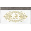 Linum Home Textiles 100% Turkish Cotton MONICA Gold Thread 2PC Embellished Bath Towel Set - 3 of 3
