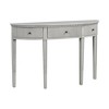 Pine Veneer Console Table with Vertical Stripe Drawers and Four Legs, Versatile Aesthetic - 4 of 4