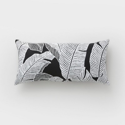 palm print outdoor pillows