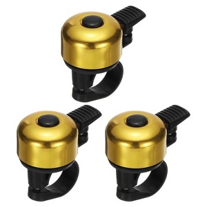 Unique Bargains Aluminum Loud Crisp Clear Sound Mini Bicycle Bells 3 Pcs - 1 of 4