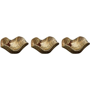 Uttermost Tamarine 10" Wide Natural Wood Wall Art Set of 3 - 1 of 3