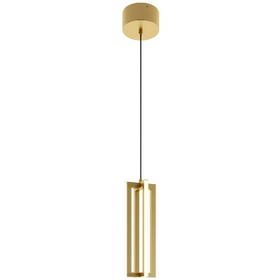 AFX Cass 4" Wide Gold LED Linear Mini Pendant