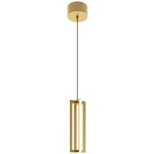 AFX Cass 4" Wide Gold LED Linear Mini Pendant - 1 of 1