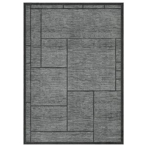 Washable Indoor Modern Living Room Rugs, Geometric Patchworked Non Slip Area Rug for Bedroom Dining Room Office - 1 of 4