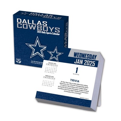 NFL Dallas Cowboys 2025 Box Calendar