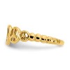 Black Bow Jewelry Peace Sign Toe Ring in 14 Karat Gold - 4 of 4