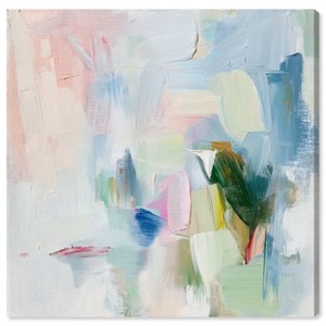 Art Remedy Verdant Breeze Over White Modern Colorful Art Unframed - 1 of 4