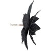 Northlight Glittered Poinsettia Christmas Floral Pick Clip-On Ornament - 10" - Black - 3 of 4