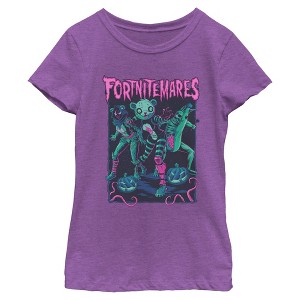 Girls Fortnite Halloween Costume Nightmares Art T Shirt - 1 of 4