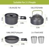FURNIinspire Outdoor Grills, Griddles and Smokers Premium Camp Chef Set, Gourmet Outdoor Cookware for Small Groups BBQ Time, Black, 7.48"*7.48"*5.12" - 2 of 4