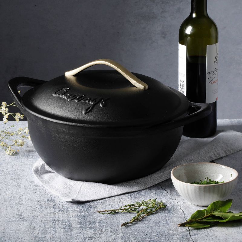 Cravings by Chrissy Teigen 5qt Cast Iron Dutch Oven with Lid, 5 of 7