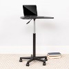 Adjustable Mobile Laptop Computer Desk with Black Top - Flash Furniture - image 4 of 4