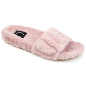 Journee Collection Women's Faux Fur Shadow Slipper - 1 of 4