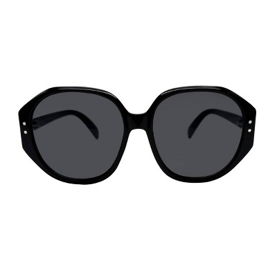 Women's Oversized Plastic Round Sunglasses - Wild Fable™ Black