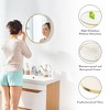 ChicFurnit Decorative Wall Mirrors 20 Inch Round Mirror Wall Mounted Circle Mirrors Vanity Mirror for Bathroom Living Room, Gold, 20.00"*0.70"*20.00" - 4 of 4