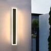 YIYIBYUS Outdoor Wall Sconce LED IP65 Modern Exterior Wall Lights - 2 of 4