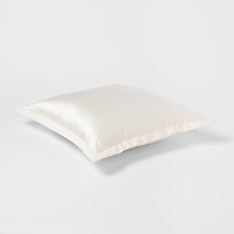 24"x24" Luxe Euro Sateen with Velvet Trim Decorative Pillow - Threshold™, 4 of 6