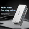 USB C Docking Station Adapter for Dell HP, Laptop Docking Station USB C Hub, Ethernet, 3 USB 10G,100W PD, SD/TF, Audio, 8 in 1 Thunderbolt Dock - 2 of 4
