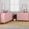 Garvee 8 Drawer Dresser for Bedroom - Elegant Chest of Drawers & TV Stand with Lacquered Finish, Space-Saving Design - 3 of 4