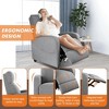 FONTOI Accent Chair, Manual Recliner Chair Winback Single Sofa, Massage and Heating, Casual Chair For Living Room, Gray, 27.1"*34.2"*38.5" - 2 of 4