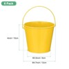 Unique Bargains Galvanized Metal Rustic Multipurpose Bucket with Handle 6 Pcs - 2 of 4