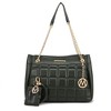 MKF Collection Mabel Quilted Women’s shoulder Bag & Bracelet Keychain with a Credit Card Holder by Mia K - 2 of 4