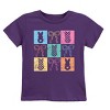 The Juniper Shop Checkered Bunny Coquette Distressed Youth Short Sleeve Tee - 2 of 4