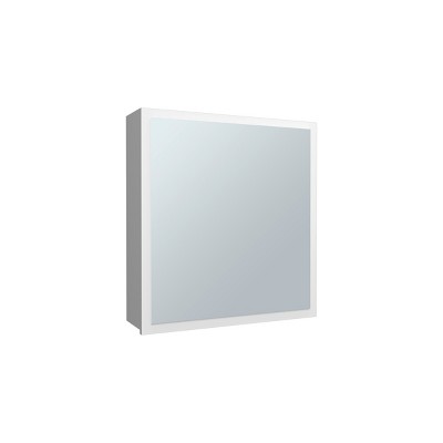 GlasFlength Decorative Wall Mirrors Wall Art Bathroom Decor Cabinet Wall Mount Vanity Medicine with Mirror for Bathroom, White, 5.7"*19.7"*21.1"
