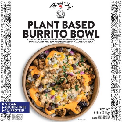 Tattooed Chef Frozen Plant Based Burrito Bowl - 8.5oz