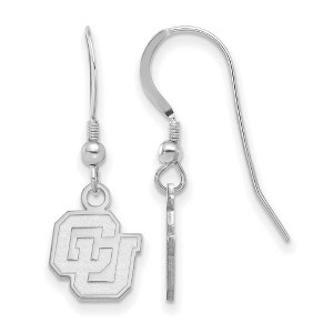 Black Bow Jewelry Sterling Silver Colorado Buffalos NCAA Dangle Earrings - 1 of 3