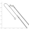 Black Bow Jewelry 2.5mm Sterling Silver Adjustable Spiga Chain Necklace - 2 of 4