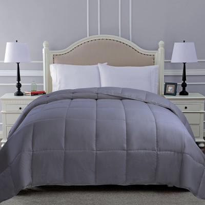 Twin Silver Reversible Down Alternative Microfiber Comforter