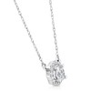 Pompeii3 5/8 Ct Halo Diamond Pendant 14k White Gold Lab Created Necklace 18" - 2 of 4