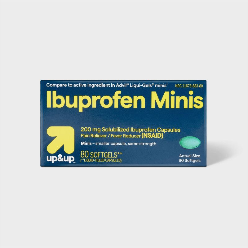 Ibuprofen Mini Gelcaps (NSAID) - 80ct - up &#38; up&#8482;, 1 of 8