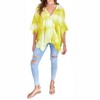 Women's Antonia Tie Dye Crossover Blouson Top - Venti6 - 4 of 4