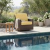 Cabo Swivel Glider Club Chair, 8 mm Willow Flat Wicker Patio Furniture, 32.5 in L x 31 in W x 33 in H - 2 of 4