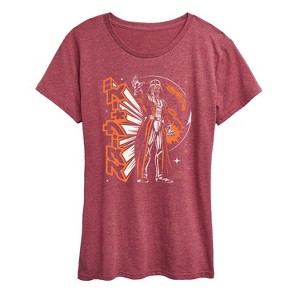 Women's - Star Wars - Darth Vader Grip On The Galaxy Short Sleeve Graphic T-Shirt - 1 of 4