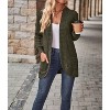 Women's Fashion Cardigan Sweater Lightweight Open Front Long Casual Jacket With Pockets - 2 of 4