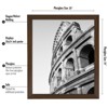 Americanflat 20x24 Poster Frame in Walnut with Polished Plexiglass - Horizontal and Vertical Formats with Included Hanging Hardware - 2 of 4