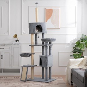 Multi-Level Cat Tree, Cat Tower with Scratching Post, Condo, and Extended Platform for Cats to Play and Sleep - 1 of 4